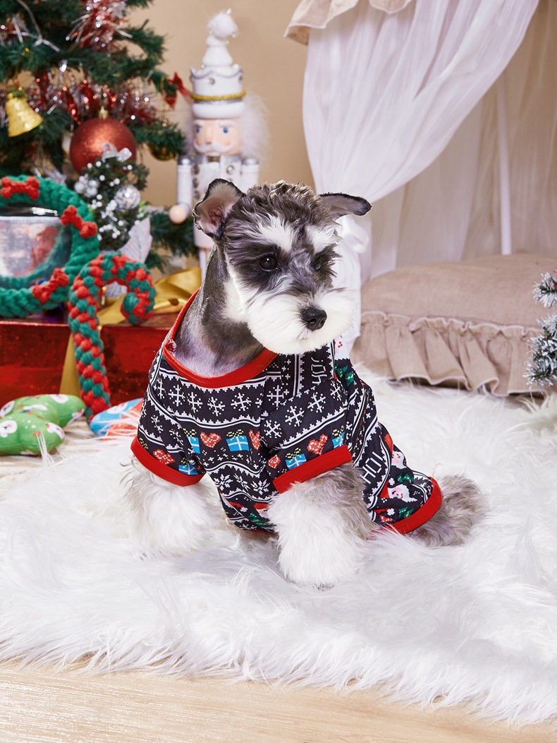 جرو الزي سترة الملابس القطنية الإمدادات الأزياء الفاخرة عيد الميلاد الحيوانات الأليفة تي شيرت ملابس الكلب