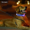 طوق الكلب الصمام ملحقات السلامة الصمام النايلون USB قابلة للشحن وامض مستلزمات الحيوانات الأليفة الصمام المقاود طوق الكلب