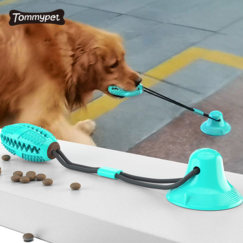 الأمازون رائجة البيع التفاعلية الكلب عضة مضغ الكرة على حبل لعبة الكلب مع الالتصاق كأس الكلب حبل لعبة الحيوانات الأليفة