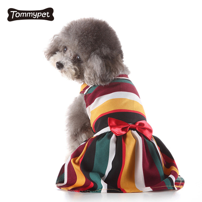 2021 فستان كلب لطيف ملابس فاخرة للزفاف فستان صيفي أحمر للكلاب